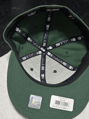 New Era Green 59FIFTY Fitted Cap - Dark Green
